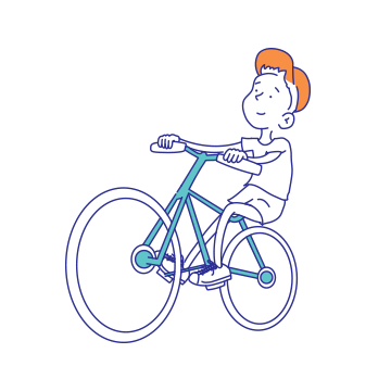 Boy on bike