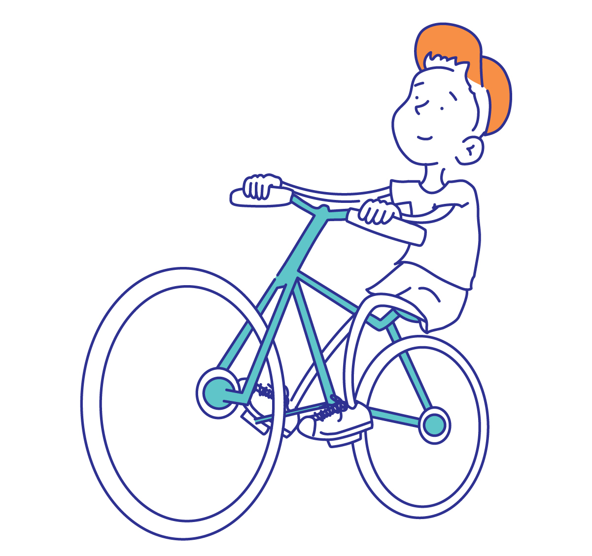 Boy on bike