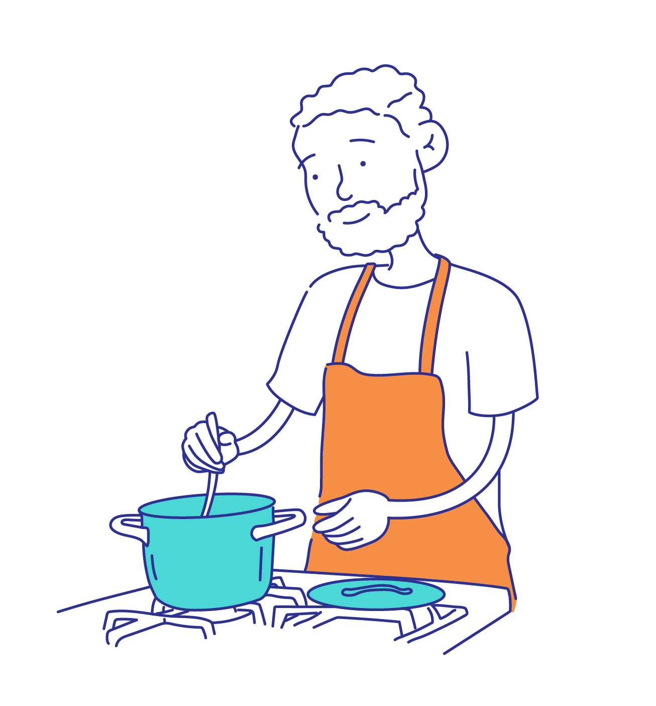 Man Cooking
