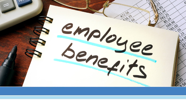 sign that says employee benefits