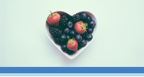 heart bowl of fruit