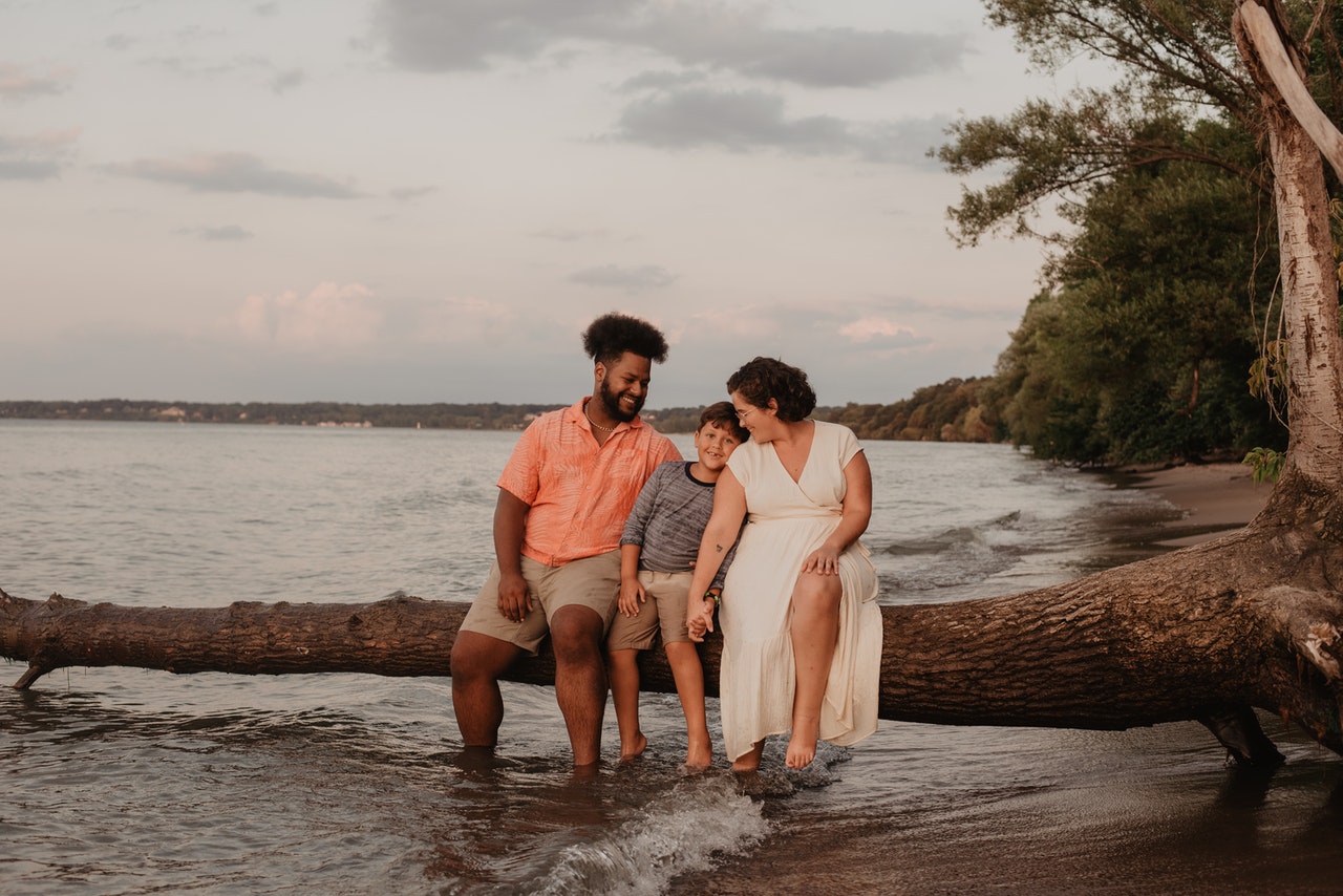Family On Beach