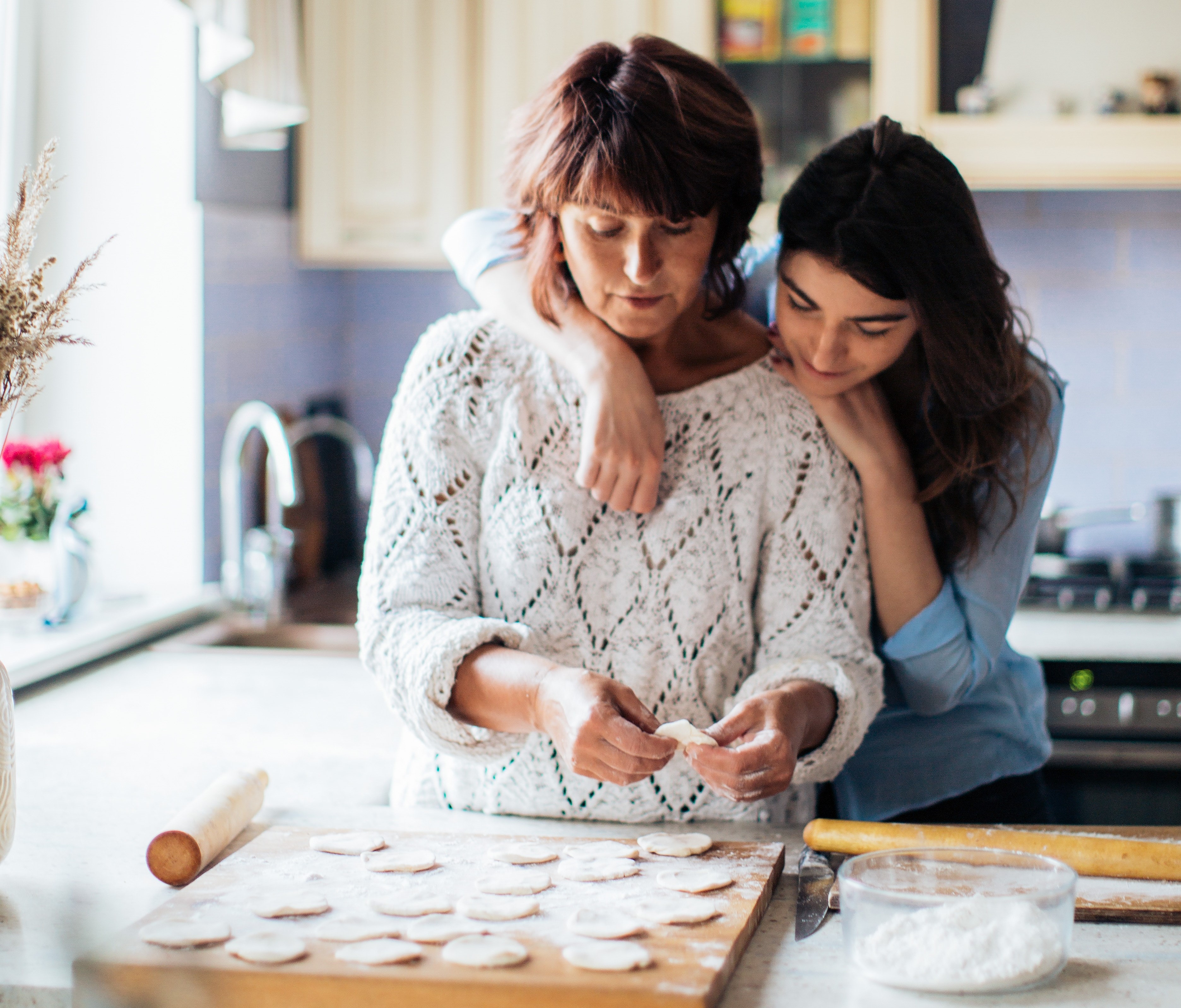 Mother and Daughter Baking